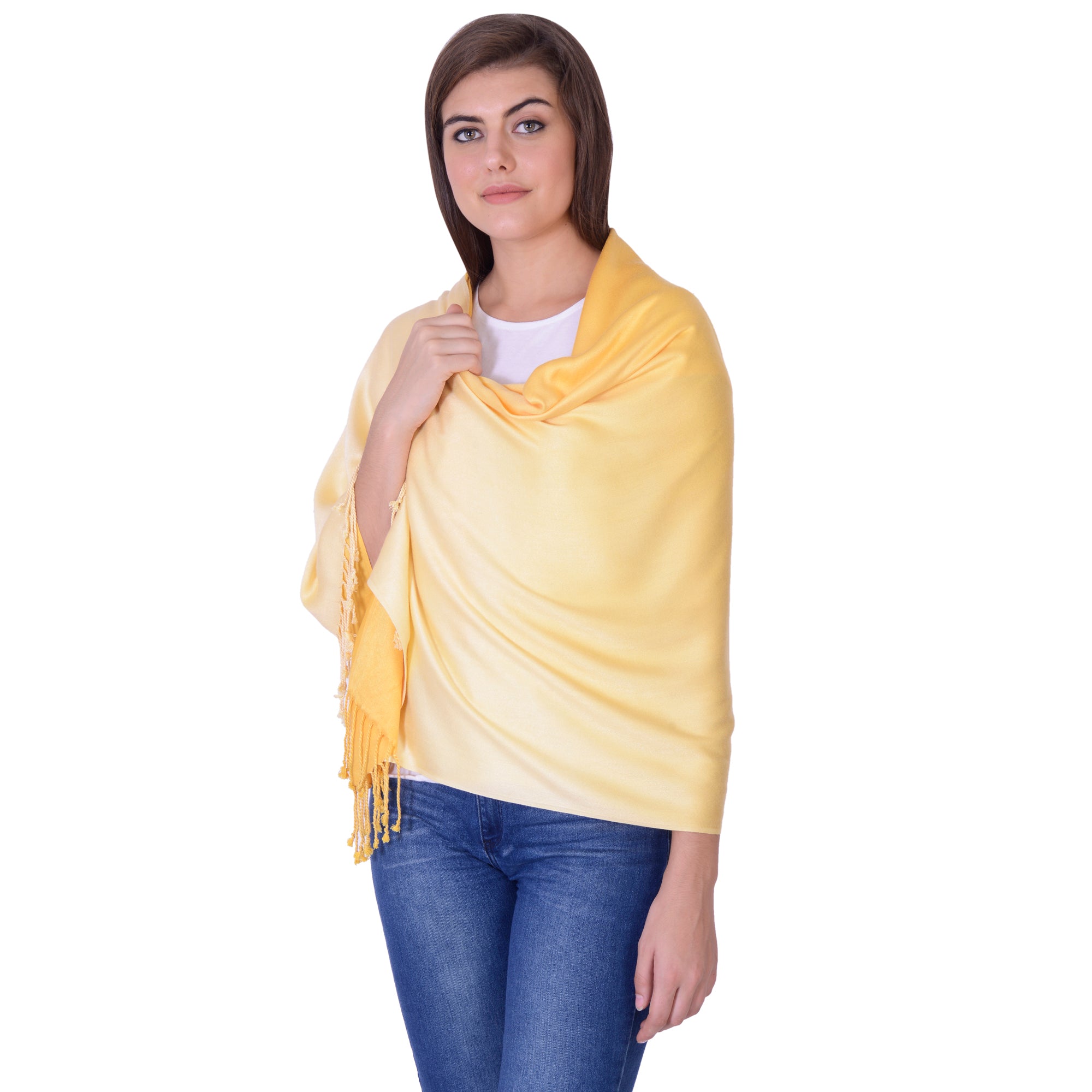 Yellow Shaded ombre scarf