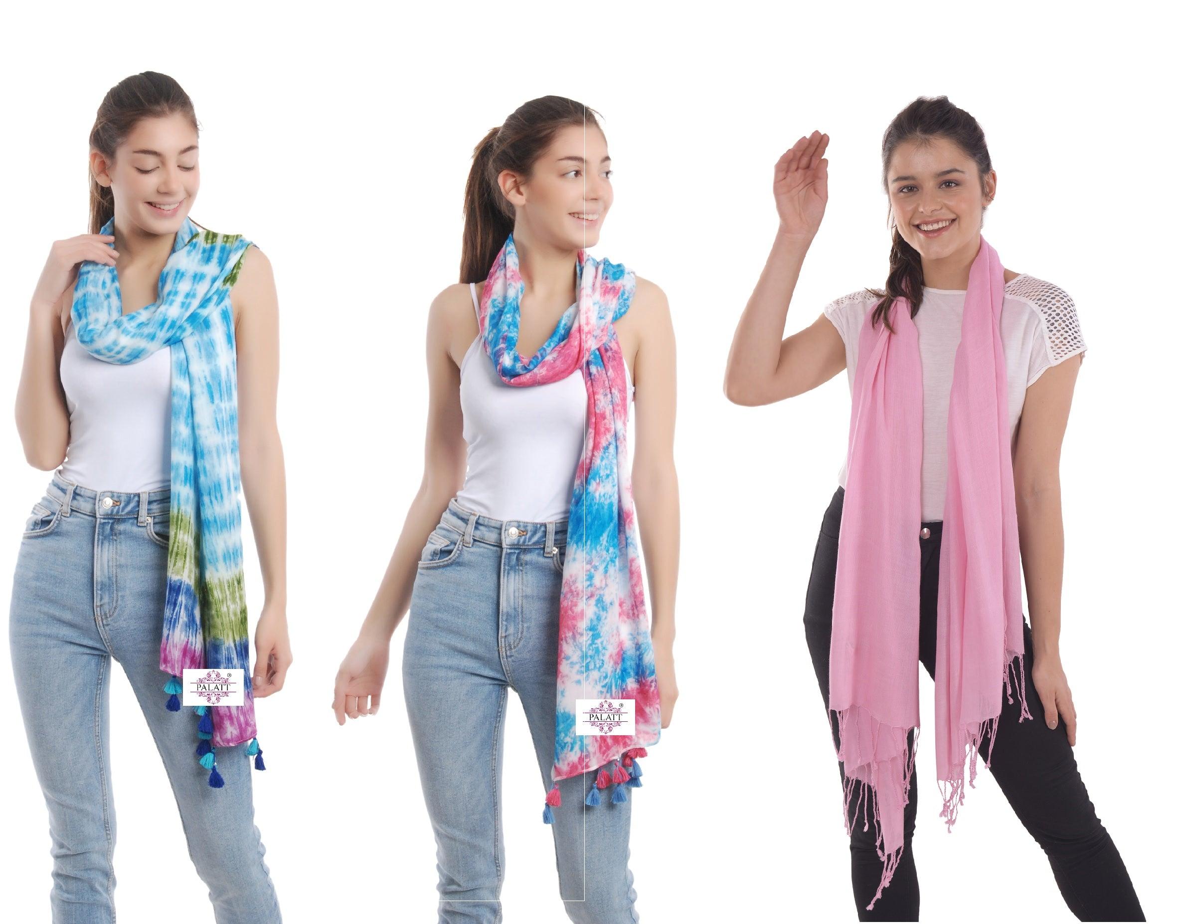 Palatt Printed Pure Cotton Scarf Combo of 3 - Palatt