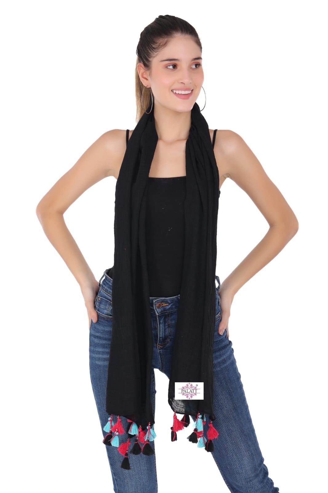 Palatt Self Design Viscose Scarf - Palatt