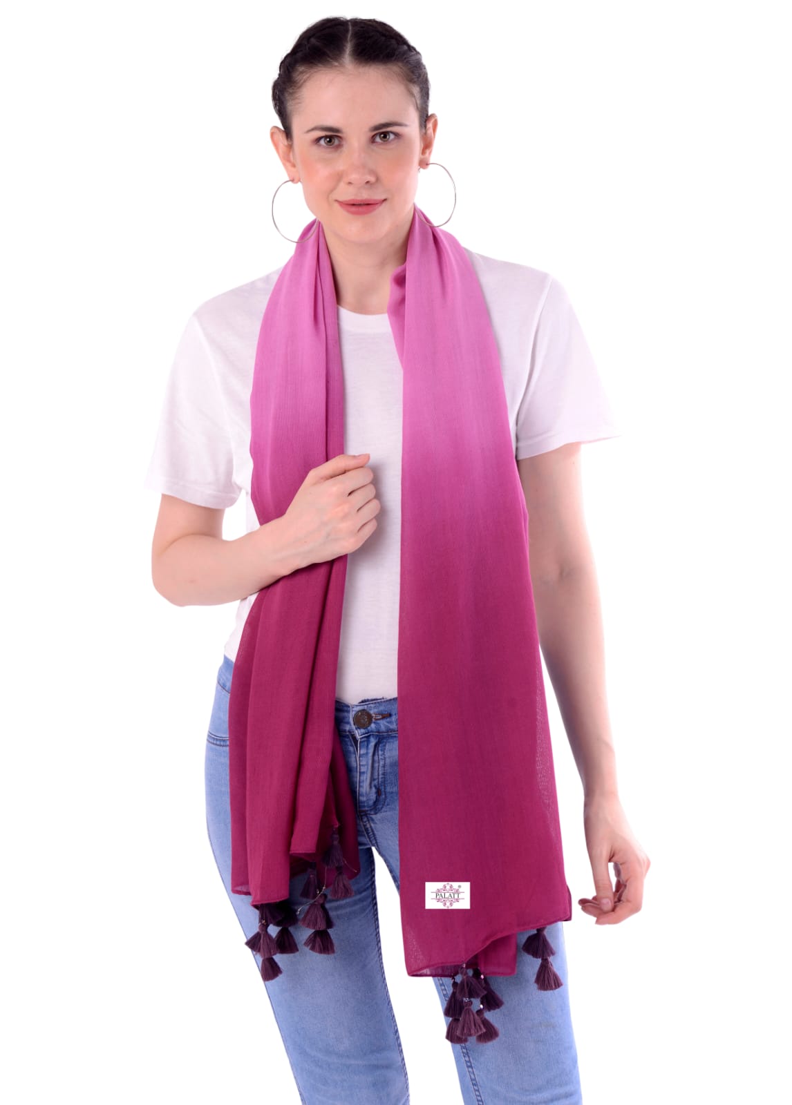 Palatt Solid Viscose Women Scarf - Palatt