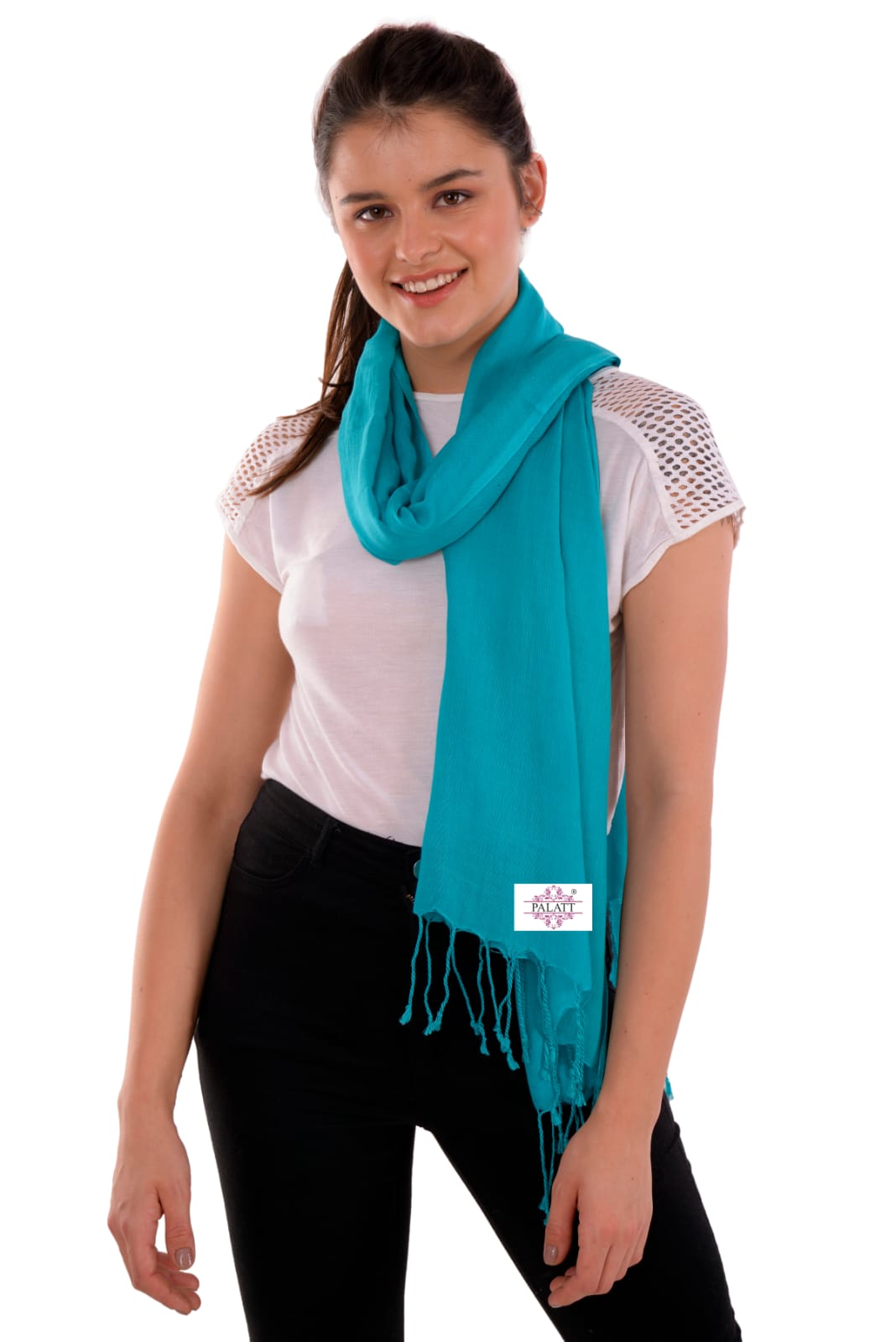 Palatt Solid Viscose Girls Scarf - Palatt